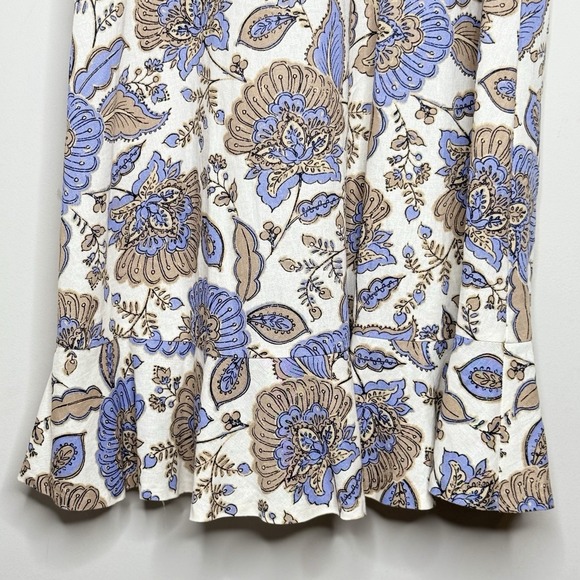 Tommy Hilfiger Paisley‎ Linen Sleeveless Dress Women's Size 10 - Picture 11 of 16